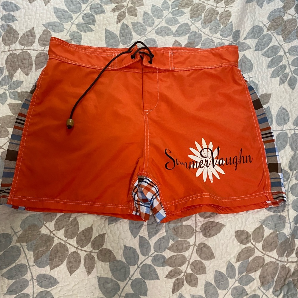 Summer Vaughan Ladies Orange Board Shorts